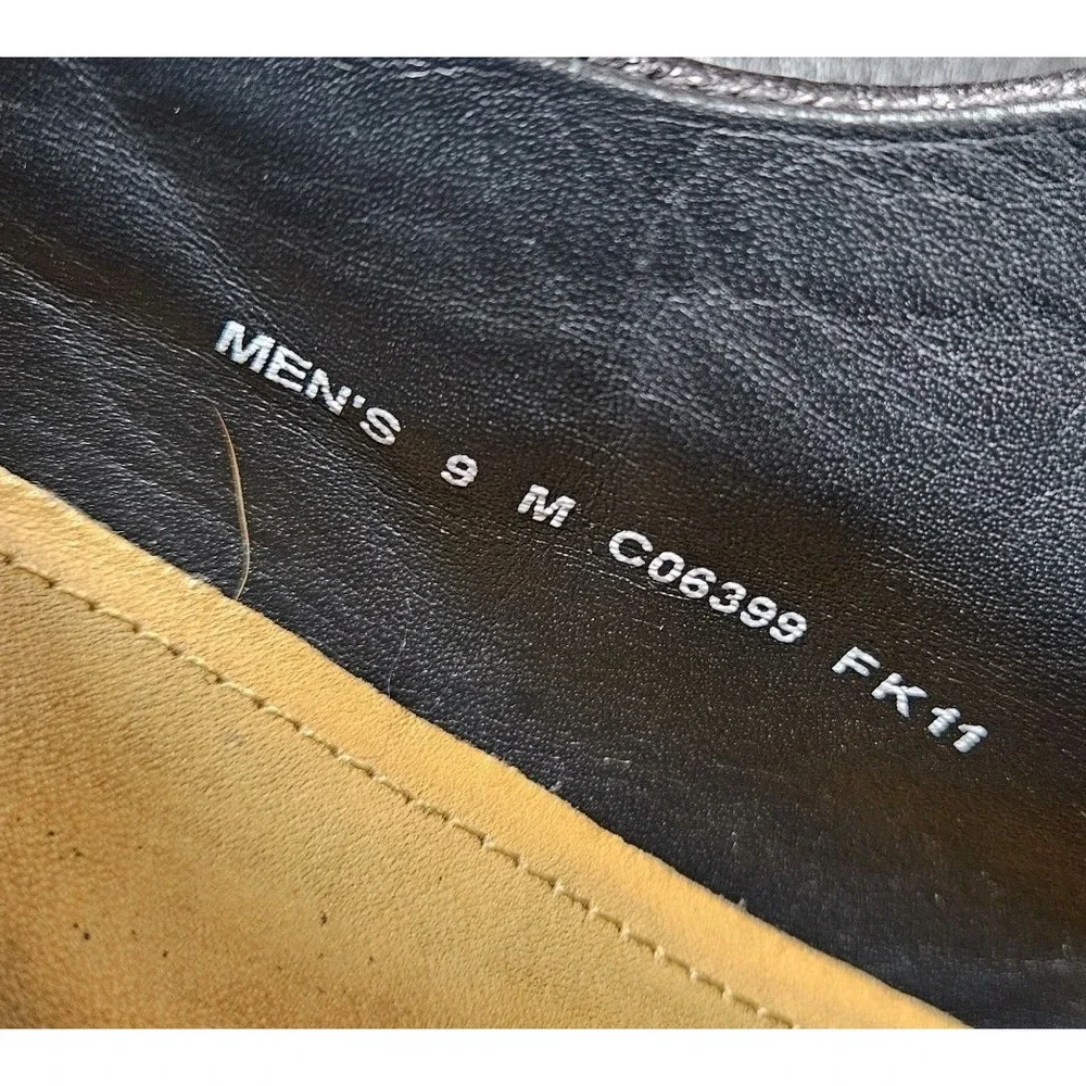 Cole Haan‎ Mens Lace Up Oxford Black Leather Size 9